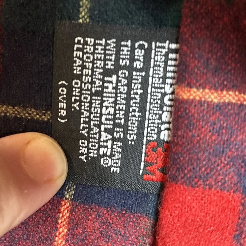 Vintage Pendleton Pen West Flannel Lined Hunting Jacket Size L Thinsulate